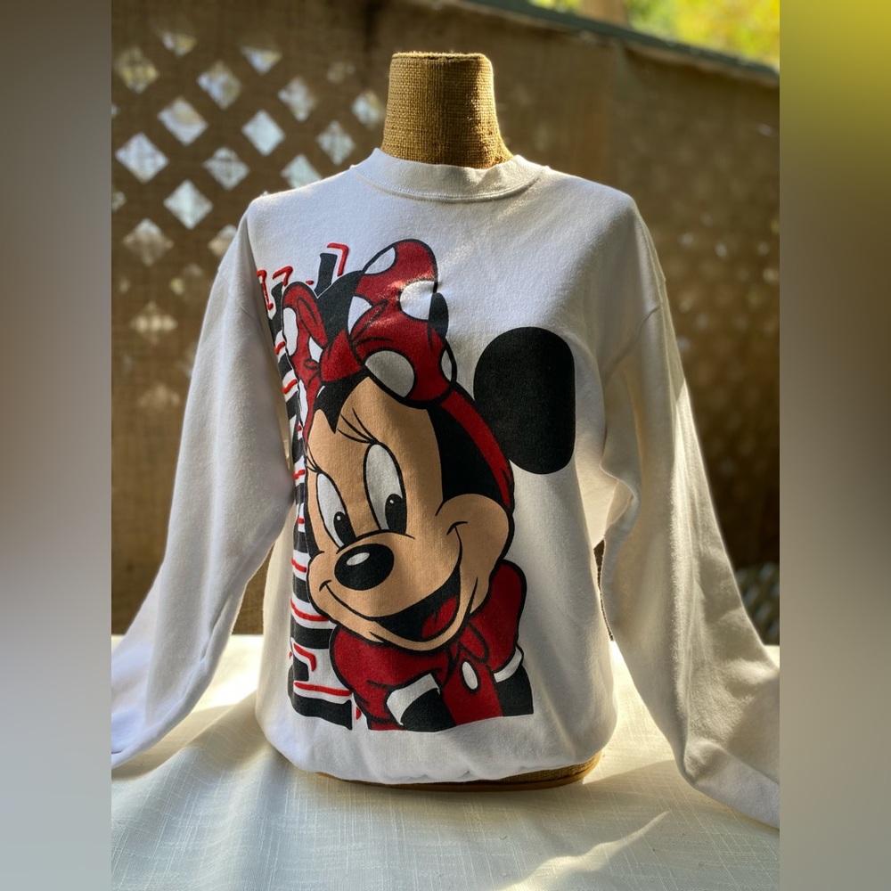 Vintage 90s Minnie Mouse sweatshirt white